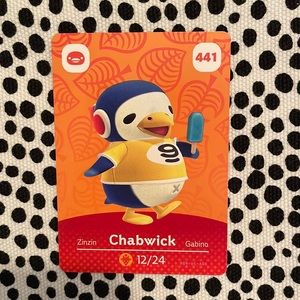 Genuine ACNH Chabwick amiibo card